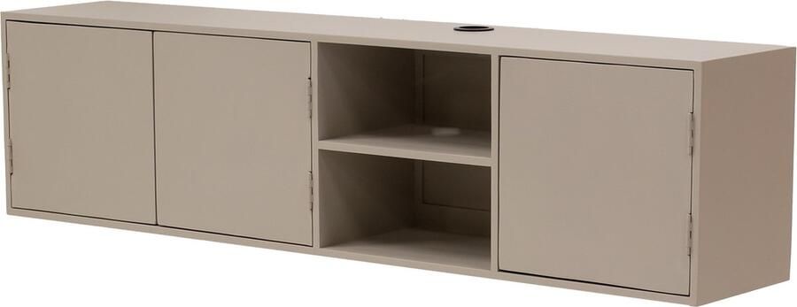 Giga Meubel Zwevend Tv-meubel Loiza Zandkleur Hout 3-Deurs 160x30x40cm - Foto 2