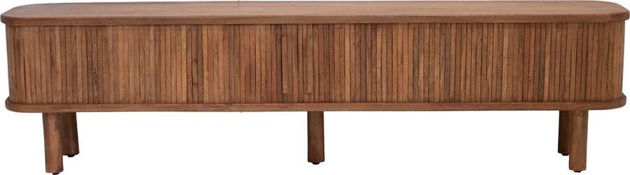 Giga Meubel Tv-meubel Naturel Mangohout Schuifdeuren 200x40x50cm Maria - Foto 4