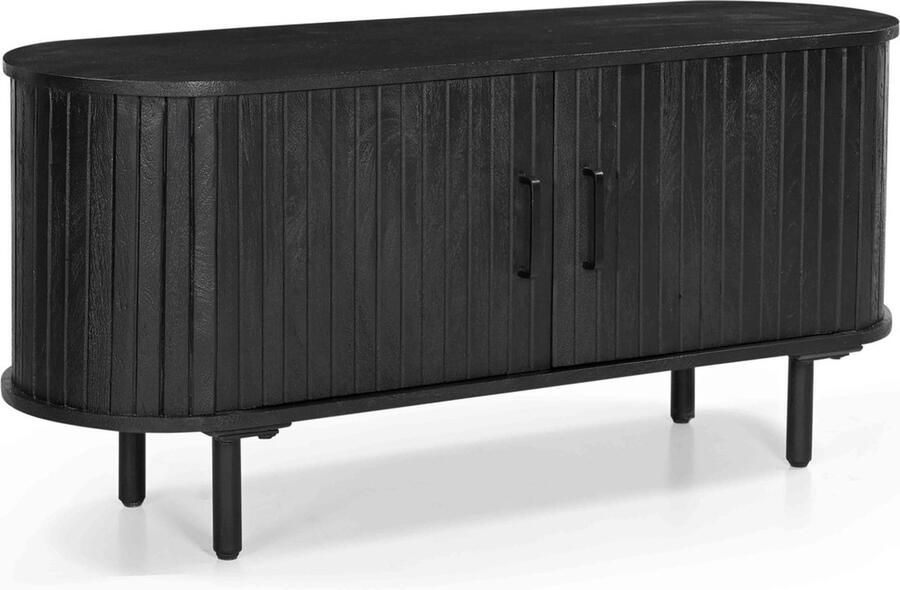 Giga Meubel Tv-meubel Zwart Mangohout 120cm Tv-meubel Merel - Foto 3
