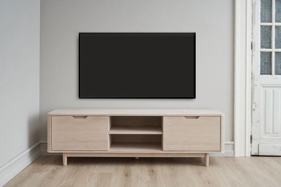 Giga Meubel Tv-meubel Naturel Eiken 180x45x52cm Tv-meubel Nyborg