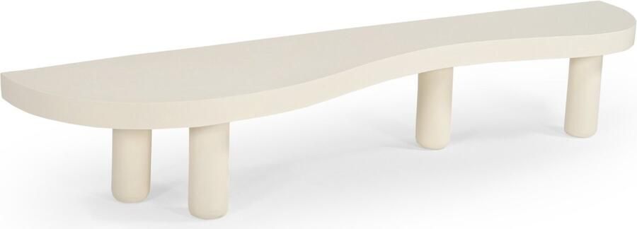 Giga Meubel Tv-Meubel Organisch Beton Ciré Beige 200x45x35cm Siva