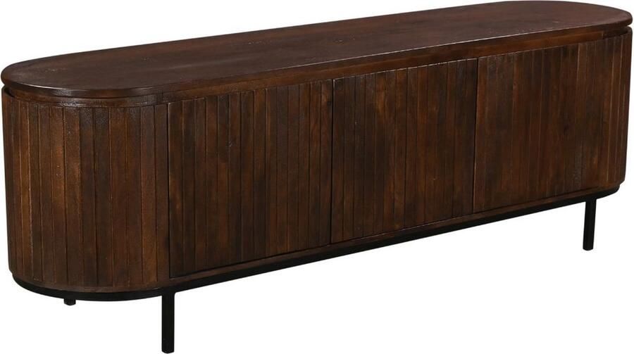 Giga Meubel Tv-meubel Tora Donkerbruin 170cm Mangohout