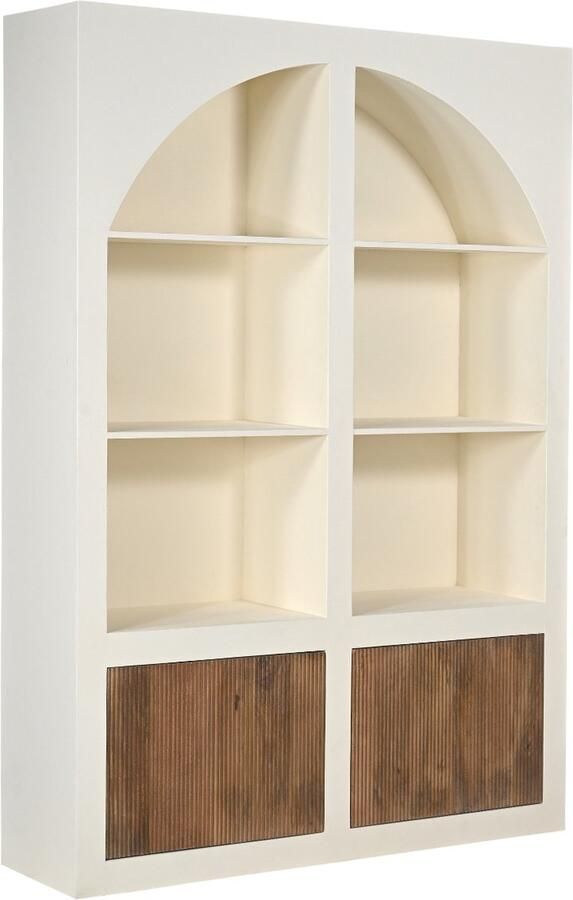 Giga Meubel Vakkenkast Miné 150x38x210cm MDF Mangohout Beige