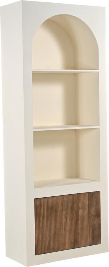 Giga Meubel Vakkenkast Miné 80x38x210cm MDF Mangohout Beige