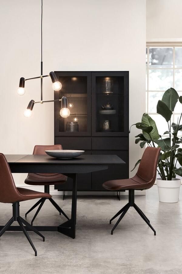 Giga Meubel Vitrinekast met Glas 190cm Zwart Incl. Ingebouwd Verlicht Kast Tokyo - Foto 2