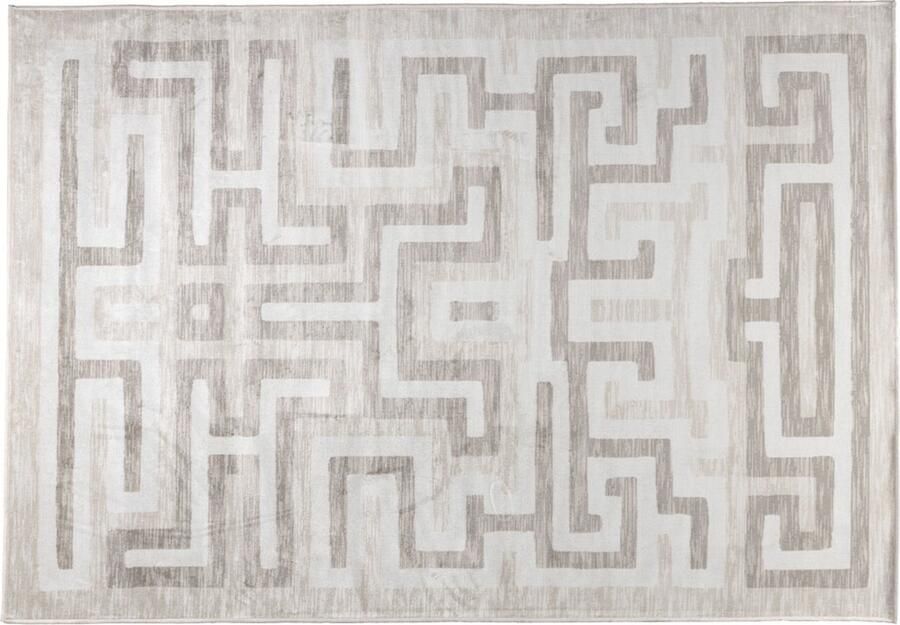 Housecraft living Labyrintho vloerkleed 140x200 cm Beige