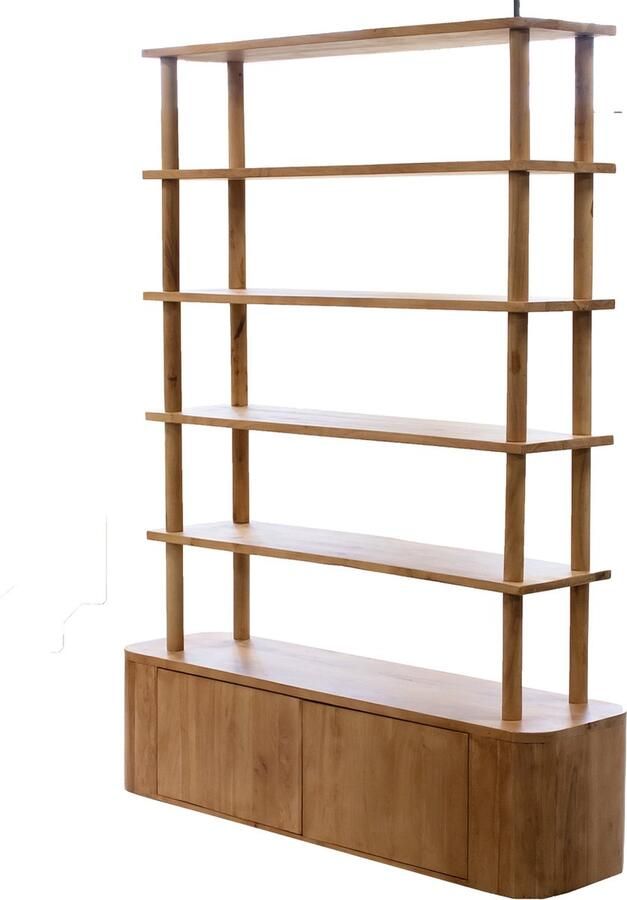 Giga Meubel Wandkast Leco Mangohout Naturel 160x40x210cm - Foto 2