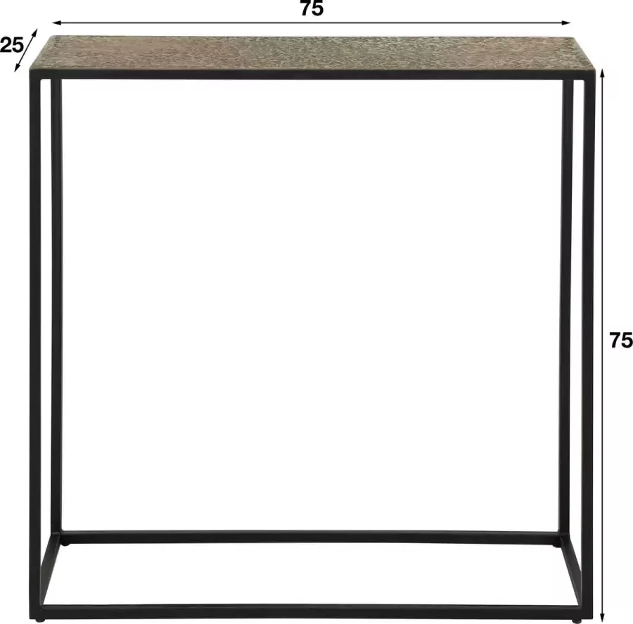 Giga Meubel Haltafel Iron Metallic Metaal 75x75x25cm - Foto 2
