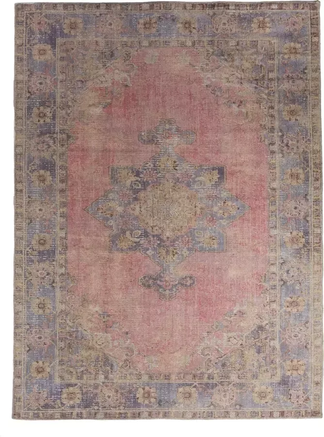 Giga Meubel Karpet 160x230cm Roze Blauw Rechthoekig Karpet Janine
