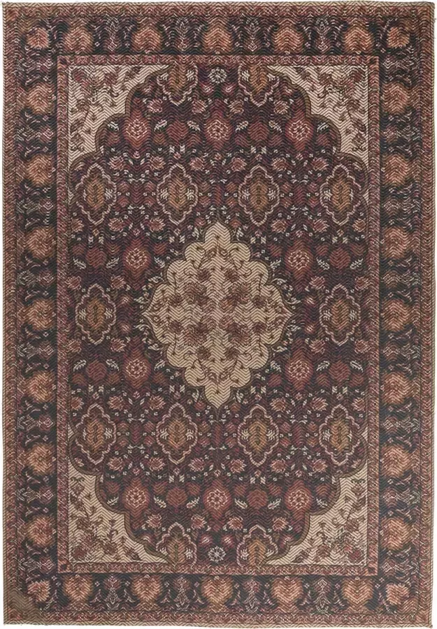 Giga Meubel Karpet 200x300cm Blauw Bruin Rechthoekig Orkun