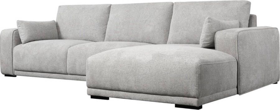 Giga Meubel Loungebank Rechts Grijs Stof 305x105x85cm Zitdiepte 64cm