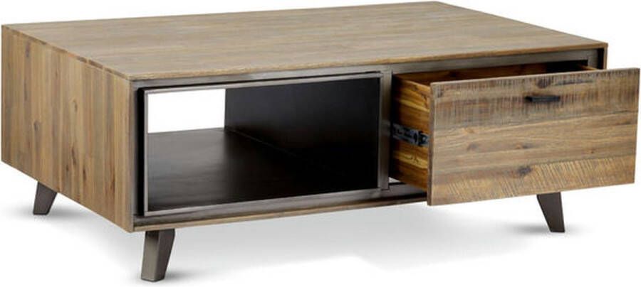 Giga Meubel Salontafel 120x75cm Bruin Acaciahout Salontafel Malaga