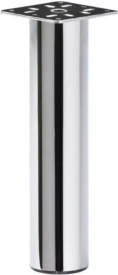 Furniture Legs Europe FLE Stalen meubelpoot chroom rond ø 5 cm en hoogte 20 cm