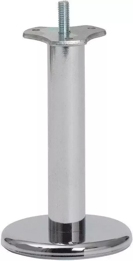 Furniture Legs Europe FLE Stalen meubelpoot chroom rond ø 2 5 cm en hoogte 16 cm (M8)