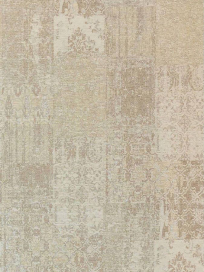 Ginore Vintage patchwork Lounging Latte 170x240 Cappuccino
