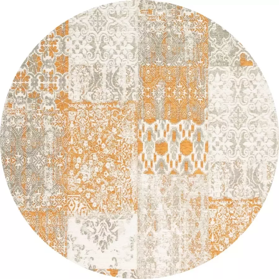 Gínore Vintage rond vloerkleed Patchwork Tapijten woonkamer Monarch 200cm ø