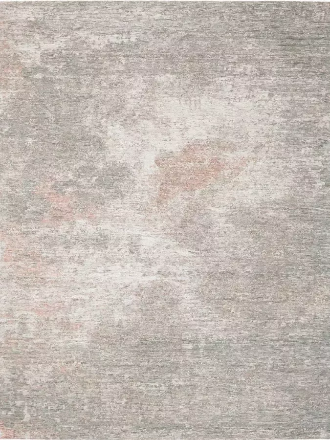 Ginore Vintage Tapijt Flow Grunge Grey Flamingo 200x280 Grijs Roze Vloerkleed