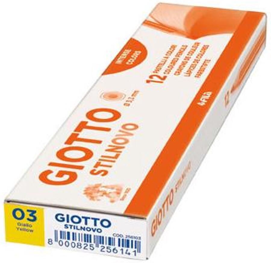 Giotto 256103 kleurpotlood Geel 12 stuk(s)