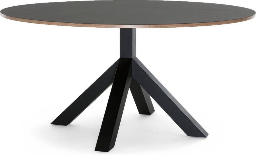 Gispen Dukdalf Tafel Rond 140 cm Zwart