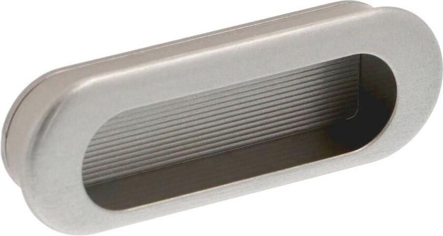 Giusti Infreesgreep Mat Geborsteld Nikkel rond 75mm (10 stuks)