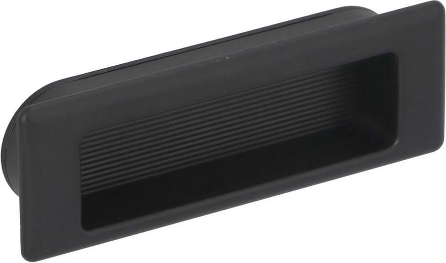 Giusti Infreesgreep Mat Zwart rechthoekig 75mm (10 stuks)