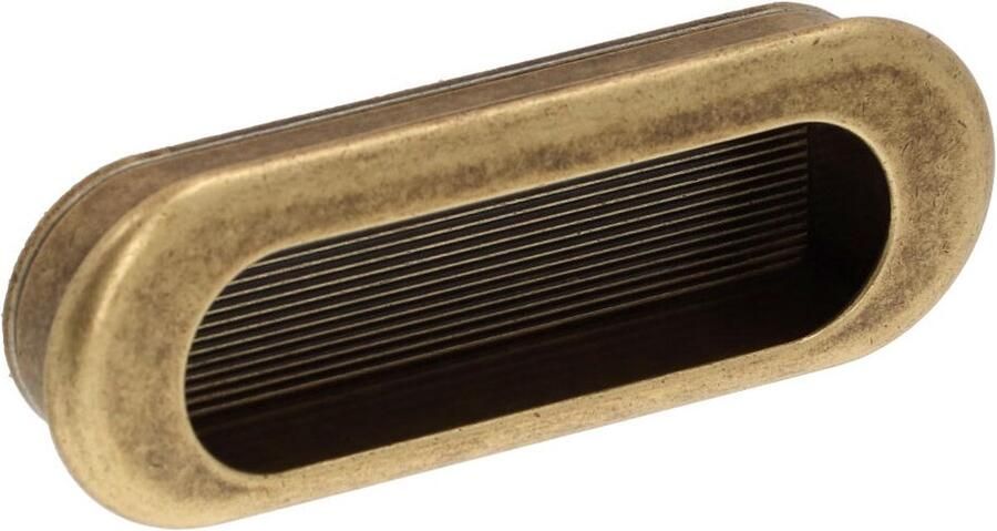 Giusti Infreesgreep Messing Antiek rond 75mm (10 stuks)