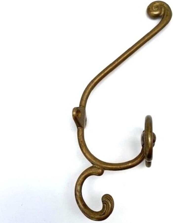 Giusti Kapstokhaak Messing Antiek 21x7x7cm