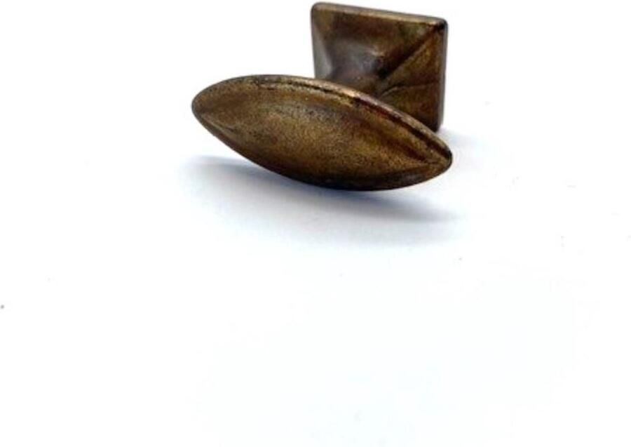 Giusti Knop Brons Antiek Ovaal 35mm