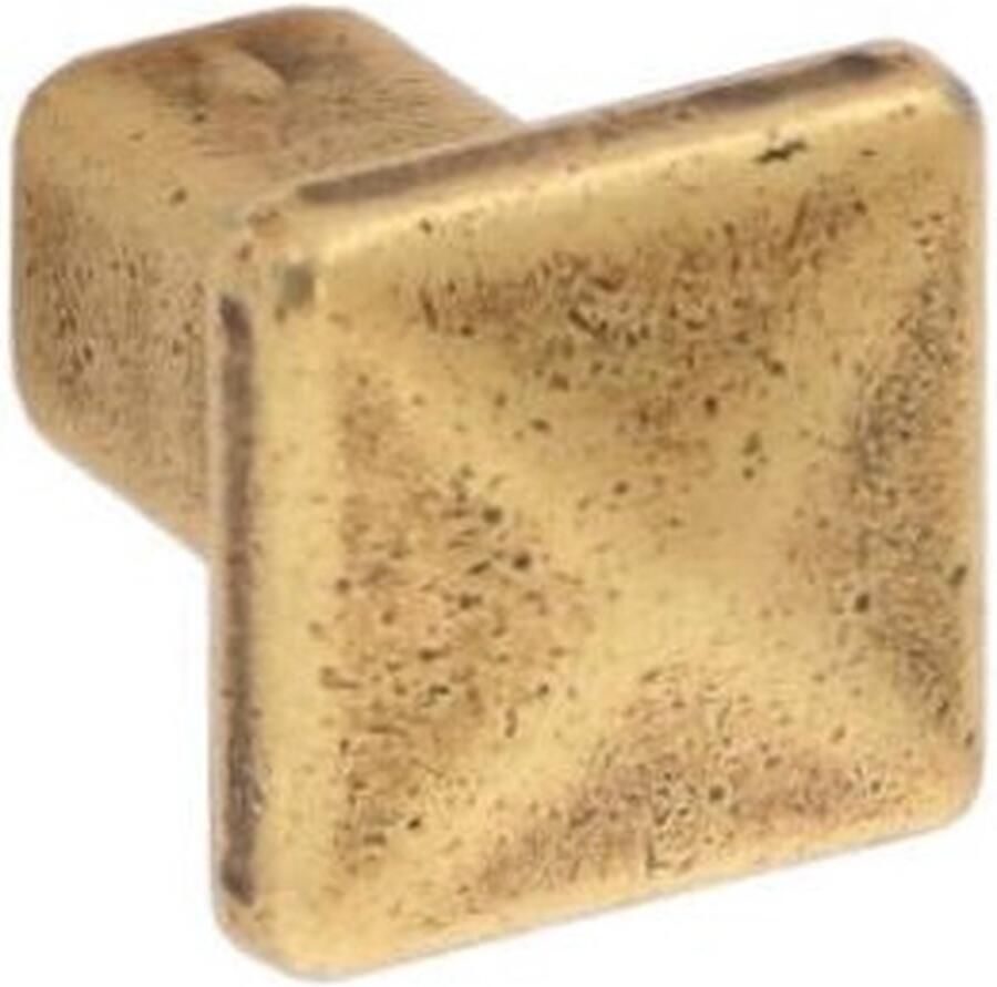 Giusti Knop Brons antiek vierkant 24mm (10 stuks)