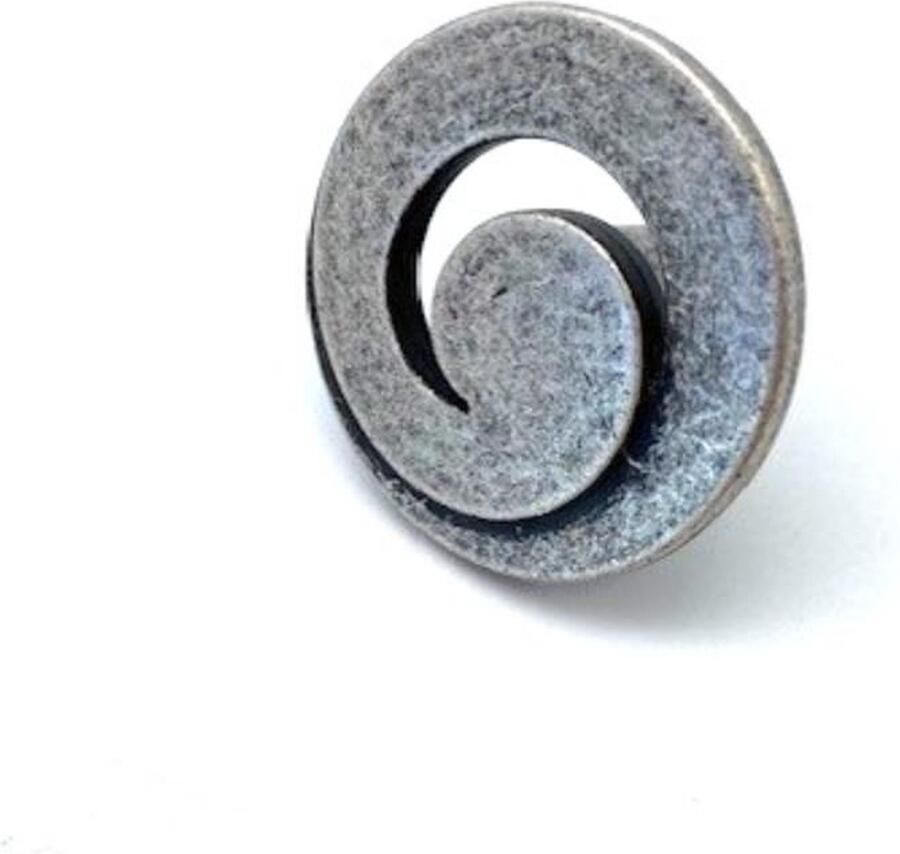 Giusti Knop Decor 5500 Antiek Zilver groot 32mm
