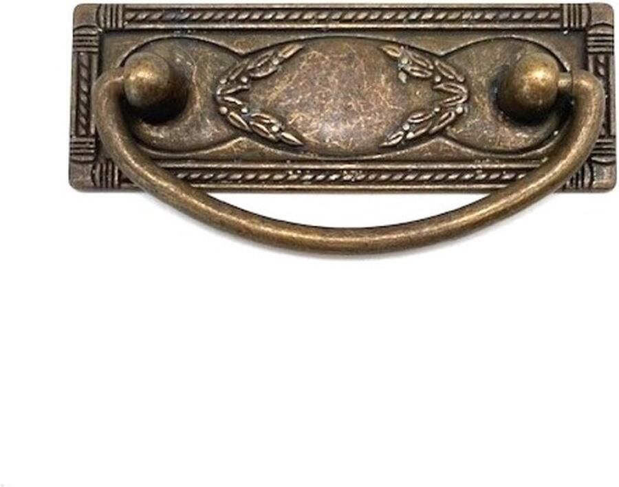 Giusti Ladegreep Brons antiek horizontaal 96mm