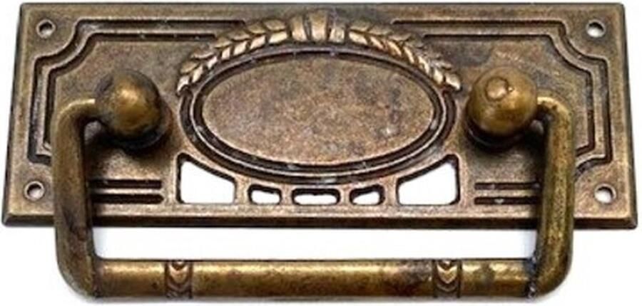 Giusti Ladegreep Brons antiek Lauwerkrans horizontaal 85mm