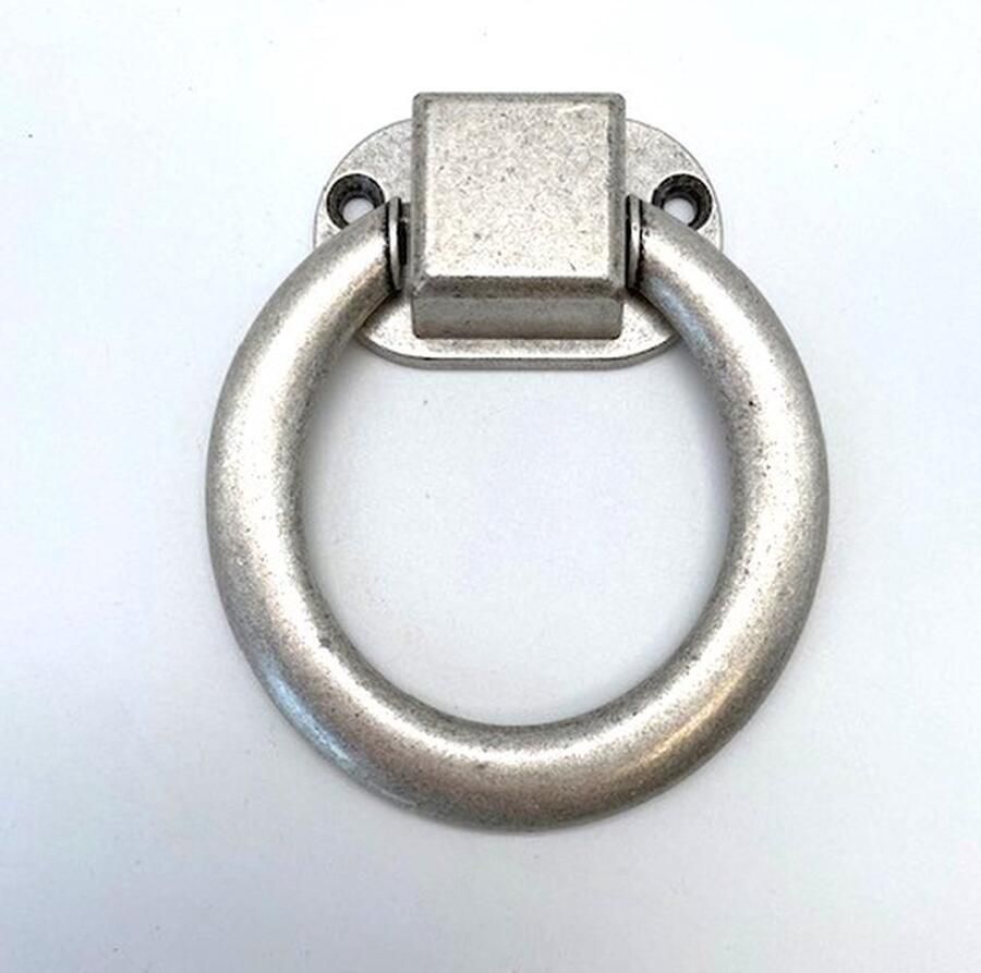 Giusti Ringgreep voor stoel antiek zilver 90mm