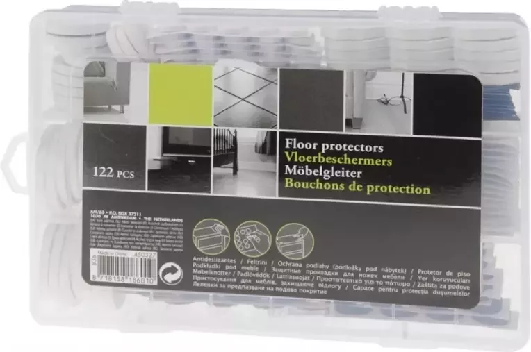 GKS Floor protectors vloerbeschermers 122 delig in stevige box