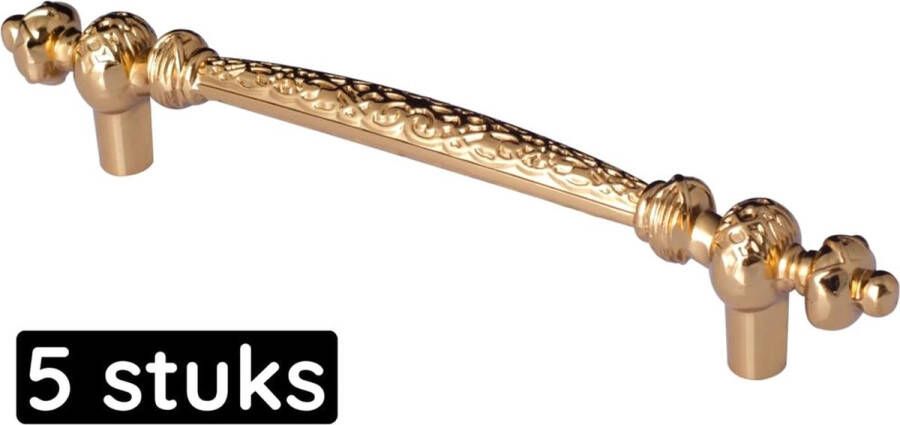 Gld handgreep goud 128 mm Kastgreep goud _5 stuks_ Meubelgreep goud keukengreep goud Kastgreppen goud meubelgreeppen goud Meubelgreep goud handgrepen goud keukengrepen goud Meubelbeslag goud deurgreep goud Deurgreepjes goud -165 - Foto 2
