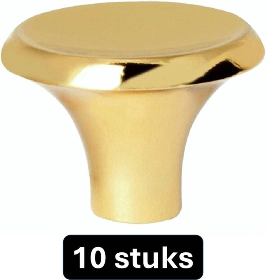 MSQDESIGN Kastknop Goud (Metaal) Kastknoppen Goud 10 stuks Deurknopjes Goud voor kast Deurknop Goud Deurknopjes Goud Handgreep Goud Meubelknop Goud Meubelknoppen Goud Deurknopjes Goud Deurknoppen Goud Ladeknoppen voor deurtjes