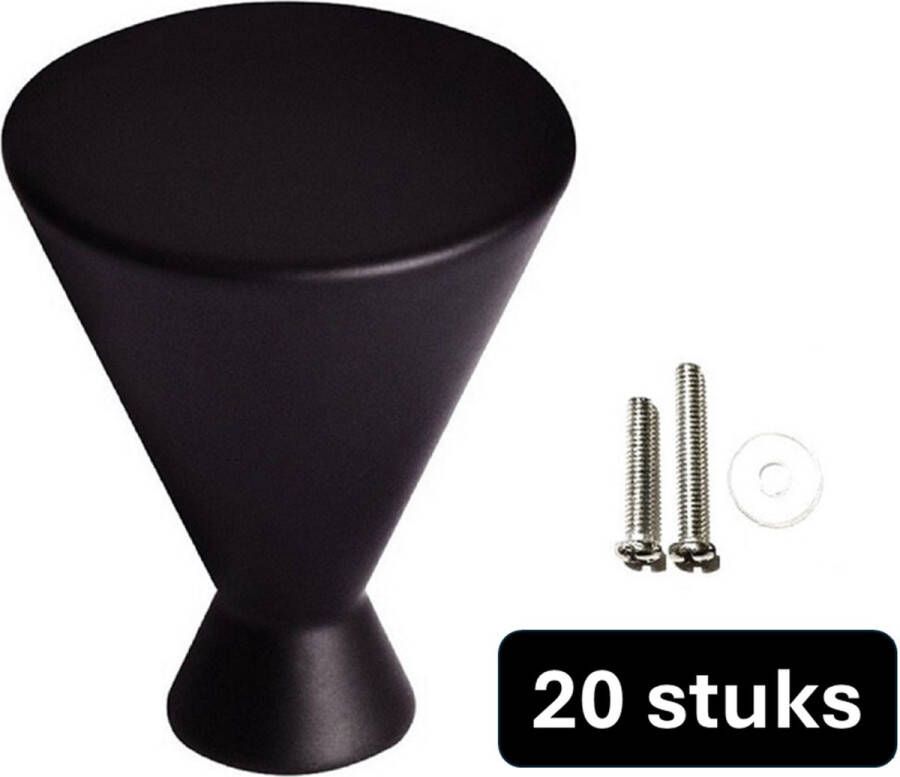 Gld Kastknop zwart Kastknoppen zwart 20 stuks Deurknopjes zwart voor kast Deurknop zwart Deurknopjes zwart Handgreep zwart Meubelknop zwart Meubelknoppen zwart Deurknopjes zwart Deurknoppen zwart Ladeknoppen voor deurtjes