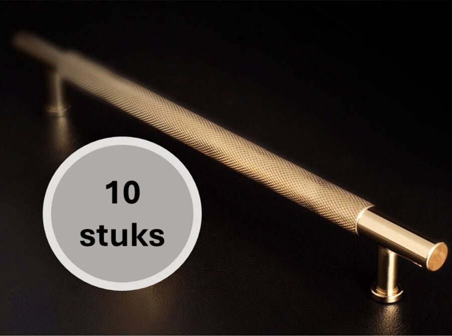 MSQDESIGN LUXE Handgreep Goud (Glanzend) Handgrepen Goud 128 mm -10 stuks- Handgrepen kast Meubelgrepen Keukengreep Goud Kastgrepen Handgrepen keukenkastjes Meubelgreep Handgrepen voor deurtjes handgreep keuken ladegreep incl schroeven