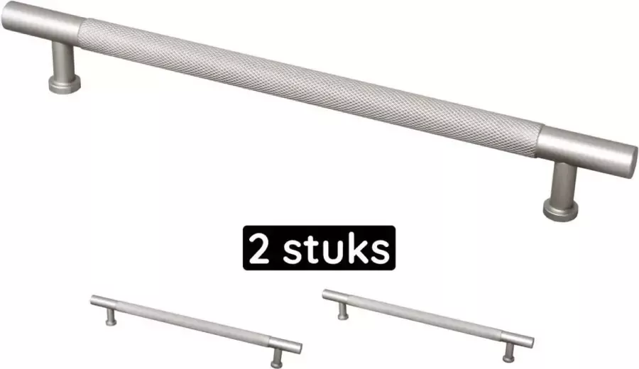 Gld LUXE aluminium handgreep zilver rond 128 mm Kastgreep RVS kleur _2 stuks_ Meubelgreep zilver keukengreep zilver Kastgreppen zilver meubelgreeppen zilver handgrepen zilver keukengrepen zilver Meubelbeslag zilver deurgreep zilver