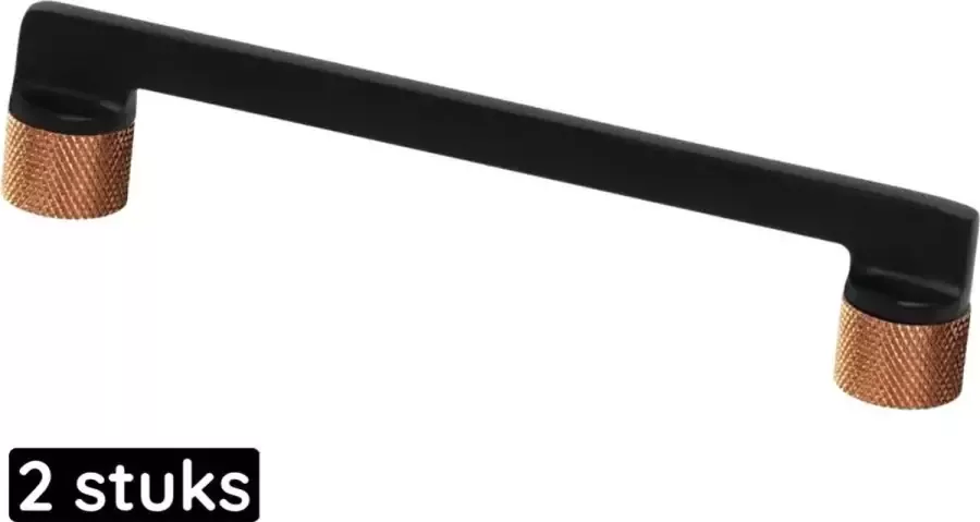 Gld NEW DESIGN handgreep zwart goud 192 mm Kastgreep zwart _2 stuks_ Meubelgreep zwart keukengreep zwart Kastgreppen zwart meubelgreeppen zwart handgrepen zwart keukengrepen zwart Meubelbeslag deurgreep zwart Deurgreepjes zwart - Foto 3