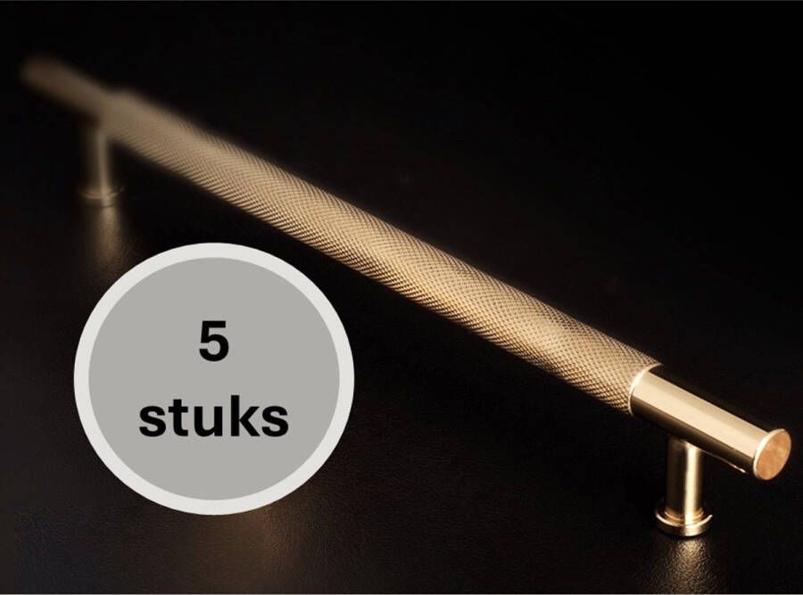 MSQDESIGN LUXE Handgrepen Goud (Glanzend) Handgreep Goud 128 mm -5 stuks- Handgrepen kast Meubelgrepen Keukengreep Goud Kastgrepen Handgrepen keukenkastjes Meubelgreep Handgrepen voor deurtjes handgreep keuken ladegreep incl schroeven