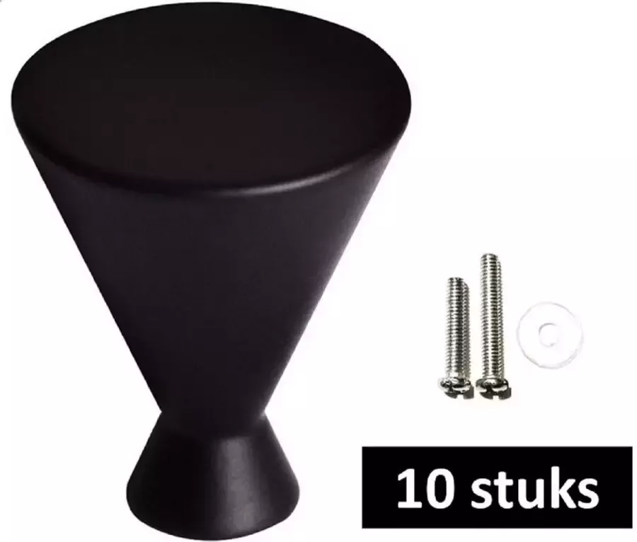 Gld Meubelknop zwart Kastknop zwart 10 stuks Deurknoppen zwart voor kasten Deurknopjes zwart Kastknoppen zwart handgreep zwart meubelknoppen zwart Meubelknoppen zwart Deurknopjes zwart Meubelbeslag zwart deurknop zwart 8410