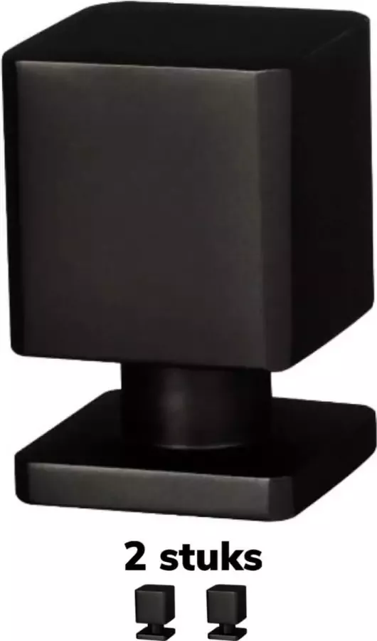 Gld Meubelknop zwart vierkant Kastknop zwart 2 stuks Deurknoppen zwart voor kasten Deurknopjes zwart Kastknoppen zwart handgreep zwart meubelknoppen zwart Meubelknoppen zwart Deurknopjes zwart Meubelbeslag zwart deurknop zwart 8202
