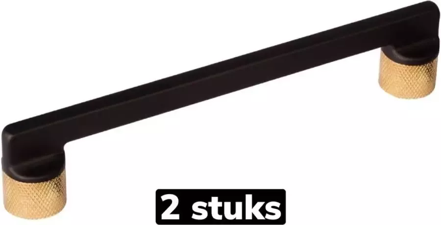 Gld NEW DESIGN handgreep zwart goud 192 mm Kastgreep zwart _2 stuks_ Meubelgreep zwart keukengreep zwart Kastgreppen zwart meubelgreeppen zwart handgrepen zwart keukengrepen zwart Meubelbeslag deurgreep zwart Deurgreepjes zwart - Foto 2