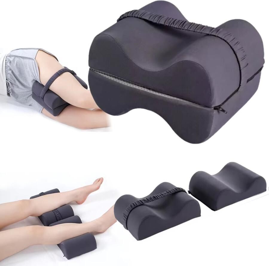GLODI GOODS Beenkussen rugslaper en zijslaper voor in bed – orthopedisch kniekussen – beenverhoger – zijslaapkussen volwassenen