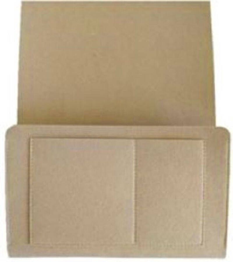 Go Gadget Bank Organiser Bed Organiser zwart Bedside Pocket Tijdschriften Opbergen Vilt Nachtkastje 27 x 21 x 10 cm (Klein) Beige