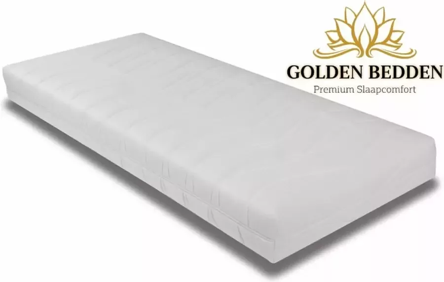 Golden Bedden 80x150x17 HR37 Koudschuim Eenpersons Luxe matrassen Anti-allergische wasbare hoes met rits.-GOEDKOOP MATRAS