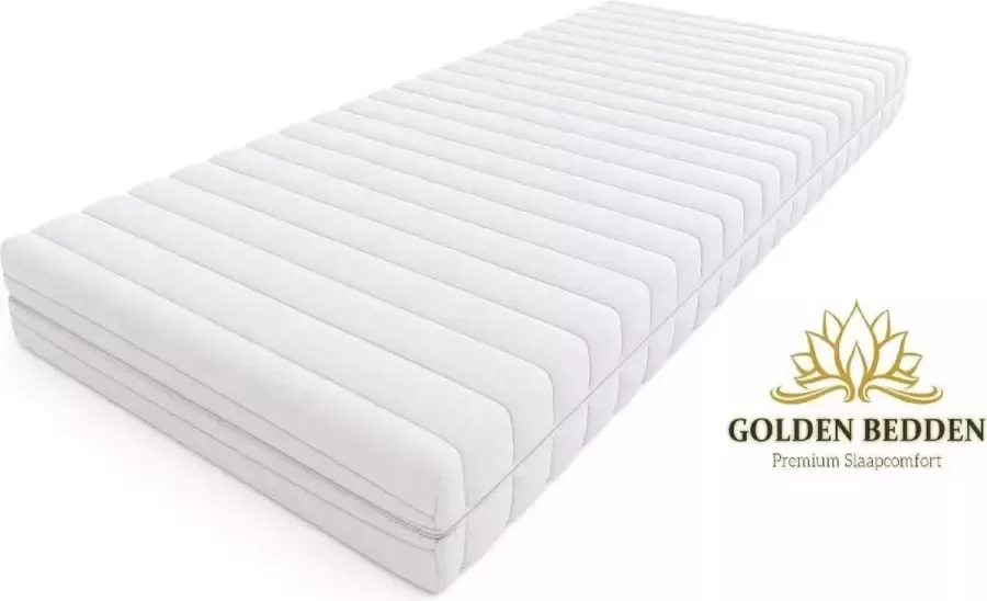 Golden Bedden 90x200x17 sg25 Eenpersons Comfort matrassen Anti-allergische wasbare hoes met rits.-Goedkoop matras