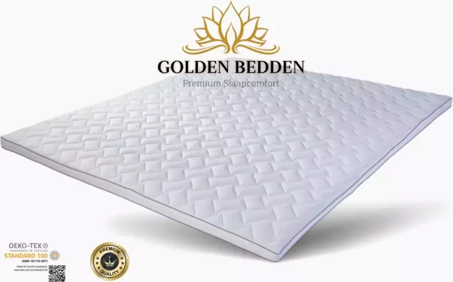 Golden Bedden Koudschuim HR40 Topdekmatras -140x200x12 cm Best Quality Ergonomisch 12 cm dik