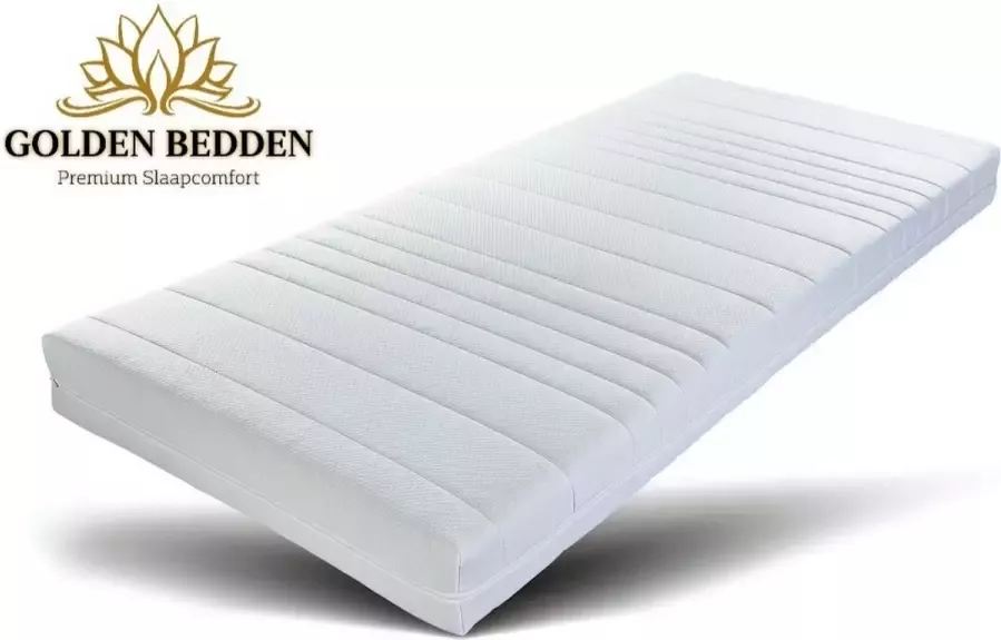 Golden Bedden Matras 70x180 14cm dik SG25 Afritsbaar hoes contour gesneden 7-zone Gemiddeld